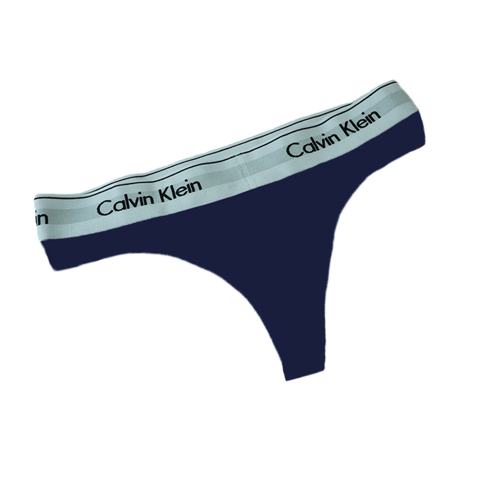 Calvin Klein Mujer Tanga Azul Oscuro